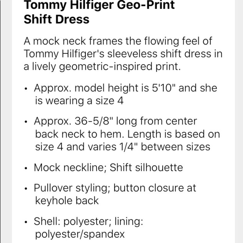 Tommy Hilfiger. Dress. - Picture 4 of 4